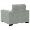 vidaXL Sillón sofá gris claro 60 cm terciopelo