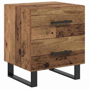 vidaXL Armario de Noche con caj&oacute;n Madera vieja 40 x 35 x 47,5 cm