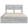 vidaXL Estructura de cama Gris Sonoma 140 x 190 cm Madera Ingenieril