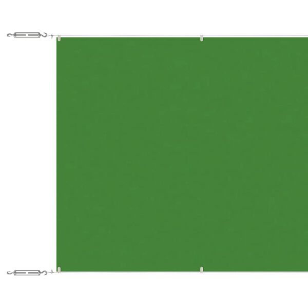 vidaXL Toldo vertical verde claro 180x1000 cm tela oxford