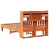 vidaXL Estructura de cama sin colch&oacute;n madera maciza marr&oacute;n 120x190 cm