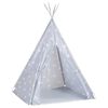 vidaXL Tienda tipi para ni&ntilde;os con bolsa poli&eacute;ster gris 115x115x160 cm
