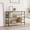 vidaXL Mesa consola madera de ingenier&iacute;a roble Sonoma 100x32x75 cm