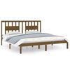 vidaXL Estructura de cama madera maciza de pino marr&oacute;n miel 200x200 cm