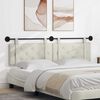 vidaXL Cabecera Colgante Crema 190 x 55 x 5 cm Terciopelo