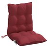 vidaXL Cojines para silla respaldo bajo 4 uds tela Oxford rojo tinto