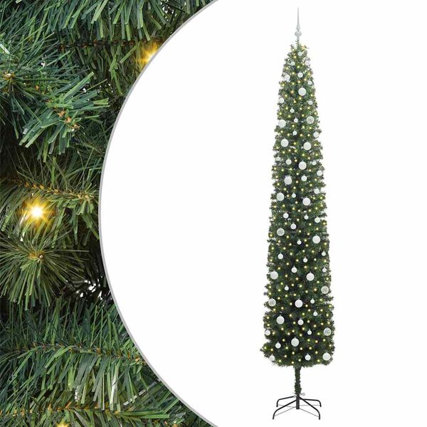 vidaXL &Aacute;rbol de Navidad artificial Verde 270 cm PVC, Acero y Pl&aacute;stico
