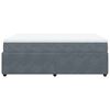vidaXL Cama box spring con colch&oacute;n terciopelo gris oscuro 140x190 cm