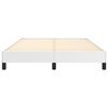 vidaXL Estructura de cama sin colchón cuero sintético blanco 140x190cm