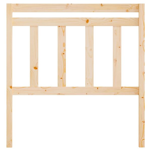 vidaXL Cabecero de cama madera maciza de pino 106x4x100 cm