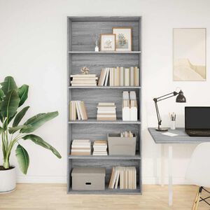 vidaXL Estanter&iacute;a madera ingenier&iacute;a gris Sonoma 80x30x189cm