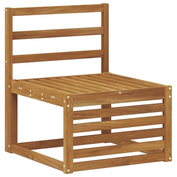 vidaXL Juegos de sof&aacute;s 7 pcs Natural Madera de Acacia S&oacute;lida