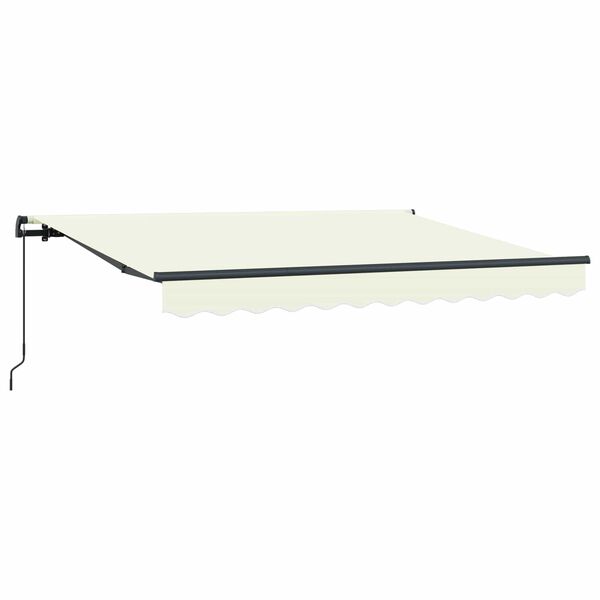 vidaXL Toldo Retr&aacute;ctil Crema 250 x 200 cm Poli&eacute;ster y Aluminio