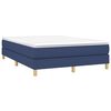 vidaXL Estructura de cama con somier tela azul 140x190 cm