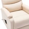 vidaXL Sill&oacute;n elevable tela crema