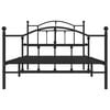 vidaXL Estructura cama sin colch&oacute;n con estribo metal negro 107x203 cm