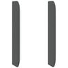 vidaXL Oreja de cabecero Gris 80 x 16 x 4 cm tela