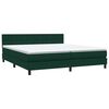 vidaXL Cama box spring con colch&oacute;n terciopelo verde oscuro 180x220 cm