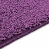 vidaXL Conjunto de alfombra de ba&ntilde;o antideslizante 2 pcs Morado PP