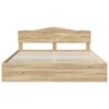 vidaXL Estructura de cama Roble Sonoma 180 x 200 cm Madera Ingenieril