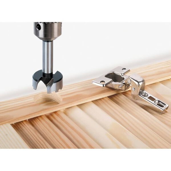 wolfcraft Conjunto 5 piezas broca de taladro Forstner acero