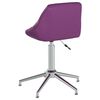 vidaXL Silla de comedor giratoria de cuero sint&eacute;tica morado