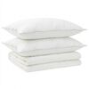 vidaXL Juego de edred&oacute;n y almohada 3 uds. 155x220 cm Verano 140 GSM