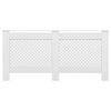 vidaXL Cubiertas para radiador 2 unidades MDF blanco 172x19x81,5 cm
