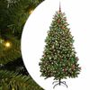 vidaXL &Aacute;rbol de Navidad artificial Verde 210 cm PVC y Metal