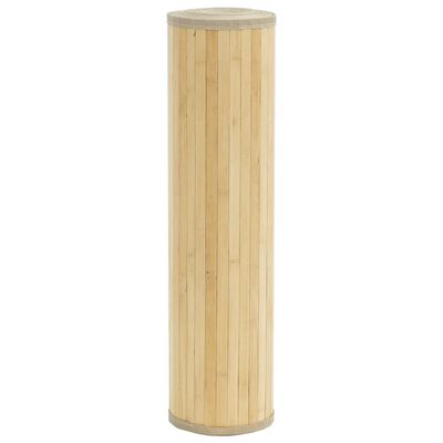 vidaXL Alfombra rectangular bambú color natural claro 70x100 cm