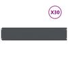 vidaXL Borde de C&eacute;sped 30 uds. 20 x 103 cm Acero Gris antracita
