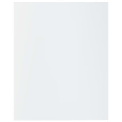 vidaXL Estantes estantería 8 uds aglomerado blanco brillo 40x50x1,5 cm