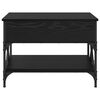 vidaXL Mesa de Caf&eacute; Roble Negro 70x50x50cm Madera contrachapada