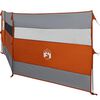vidaXL Cortaviento de camping impermeable gris naranja 508x130 cm