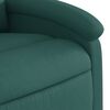 vidaXL Sillón reclinable de masaje eléctrico tela verde oscuro