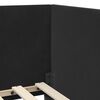 vidaXL Estructura de cama en esquina Negro 90 cm x 190 cm Terciopelo