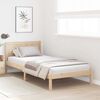 vidaXL Estructura de cama Marrón 75 x 190 cm Madera maciza de Pino