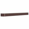 vidaXL Jardinera arriate acero galvanizado marr&oacute;n 512x80x36 cm
