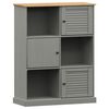 vidaXL Librer&iacute;a VIGO madera maciza de pino gris 90x35x114,5 cm
