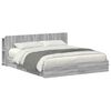 vidaXL Estructura de cama con almacenamiento Sonoma gris 180 x 200 cm
