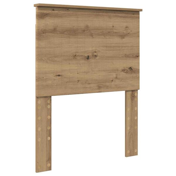 vidaXL Cabecero Roble artesanal 75 cm Madera contrachapada