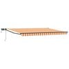 vidaXL Toldo manual retr&aacute;ctil con LEDs Multicolor 4,5 x 3 m