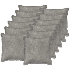 vidaXL Funda de almohada 12 uds. HOUTEN Gris Claro 40 x 40 cm