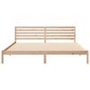 vidaXL Estructura de cama Marr&oacute;n 200 x 220 cm Madera de pino macizo