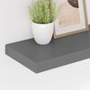 vidaXL Estantes flotante de pared 4 uds MDF gris brillo 60x23,5x3,8 cm