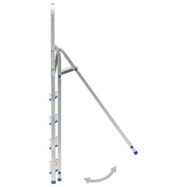 vidaXL Escalera de aluminio 5 pelda&ntilde;os 150 kg