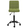 vidaXL Silla de oficina giratoria de terciopelo verde claro
