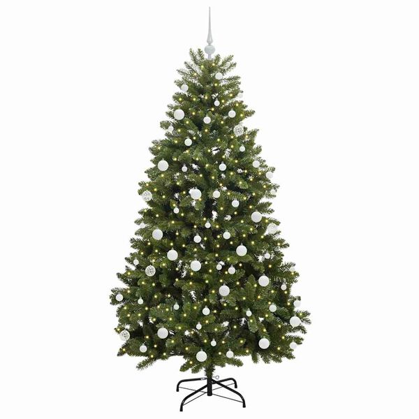 vidaXL &Aacute;rbol de Navidad artificial Verde 180 cm PVC y Metal