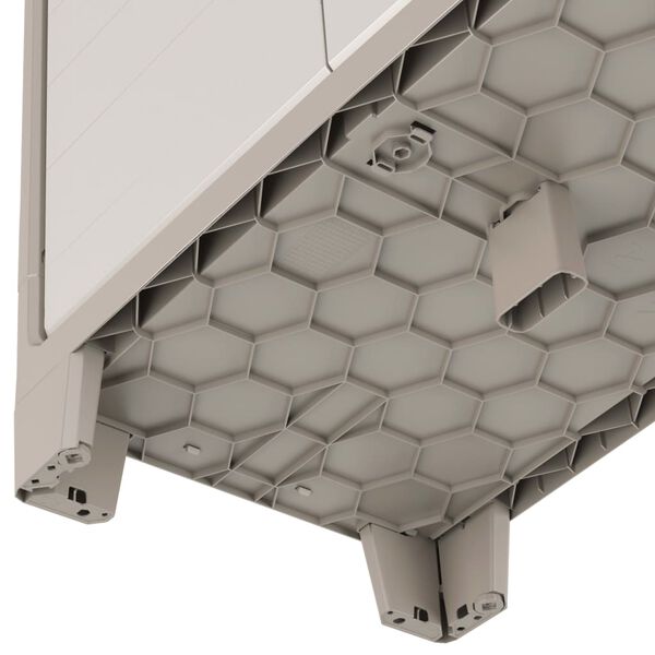 Keter Armario bajo de almacenaje Gulliver beige y marrón 100 cm