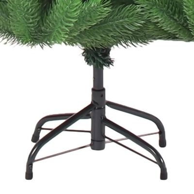 vidaXL Árbol Navidad artificial abeto Nordmann con luces verde 240 cm